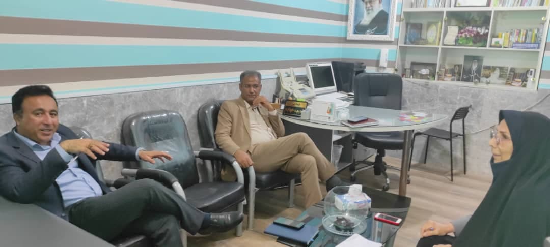 بازدید جناب اقای عامری و جناب اقای عزیز ی بازرسین اداره 